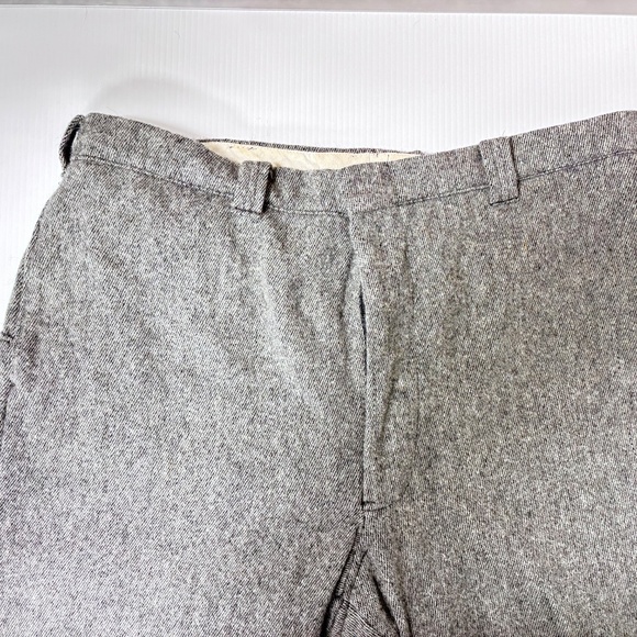 WOOLRICH CHARCOAL GREY WOOL CROPPED KNICKERS - Picture 9 of 14
